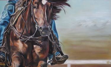 Original Realism Horse Paintings by Simone Jacob