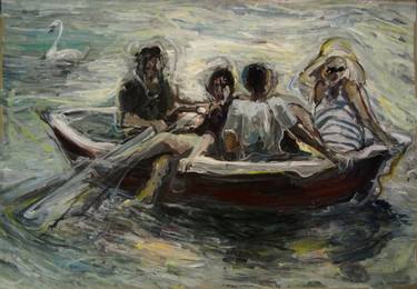 Print of Boat Paintings by Mihael Kolarić