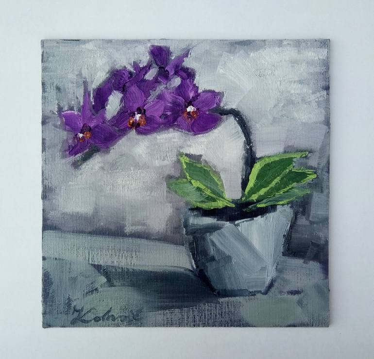 Original Expressionism Still Life Painting by Mihael Kolarić