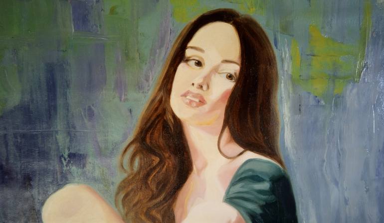 Original Expressionism People Painting by Mihael Kolarić