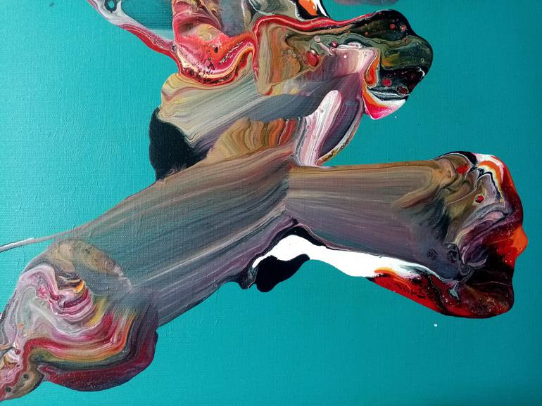 Original Abstract People Painting by Mihael Kolarić