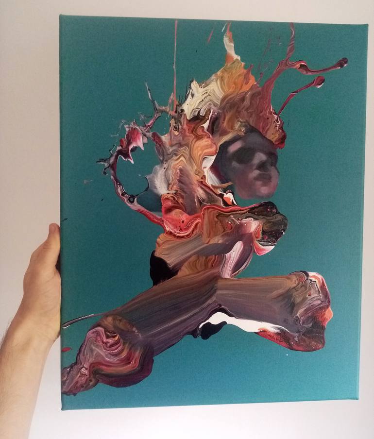 Original Abstract People Painting by Mihael Kolarić