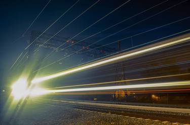 Night Train Abstract Photograph thumb