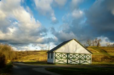 Aging Barn in the Morning Sun Rural Landscape thumb
