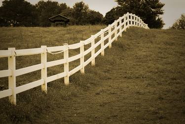 Aged Fences 2 Rural Landscape Photograph thumb