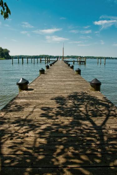 Endless Dock Coastal Landscape Photograph thumb