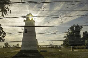 Faux Rustic Reclaimed Wood Turkey Point Lighthouse thumb