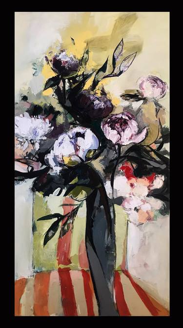 Print of Abstract Floral Paintings by Taicutu Diana Rozalia
