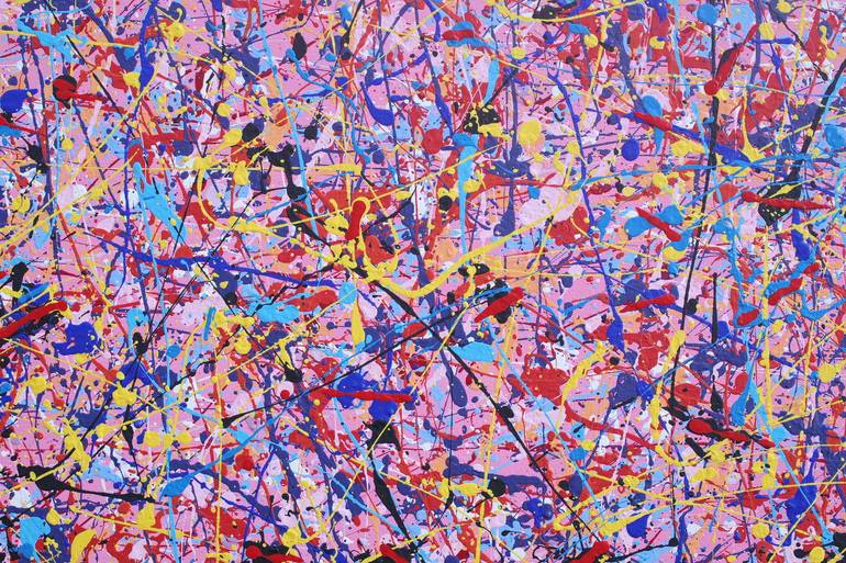 Original Abstract Expressionism Abstract Painting by George William Olney