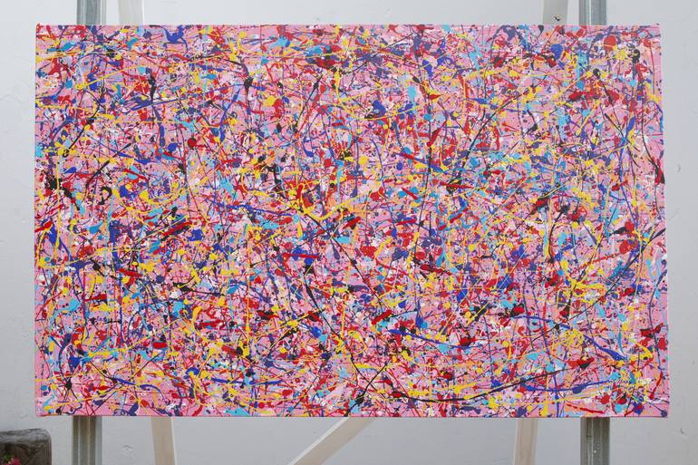 Original Abstract Expressionism Abstract Painting by George William Olney