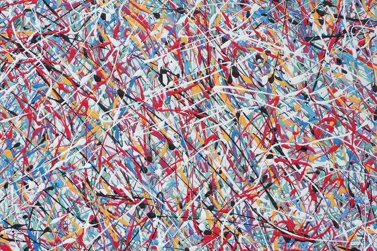 Original Abstract Expressionism Abstract Painting by George William Olney