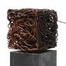 metal,iron,splanchna, 
two distant sculptures 21 cm