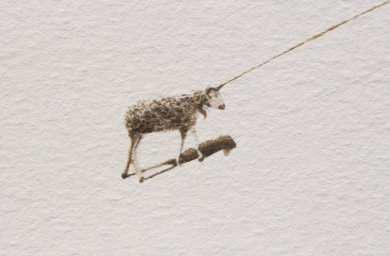 Original Conceptual Animal Drawing by Gianni Lucchesi