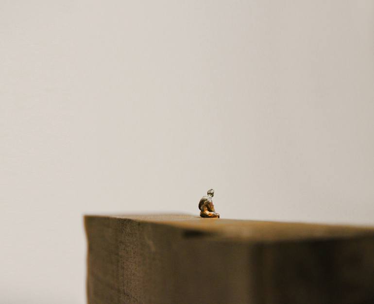 Original Conceptual Men Sculpture by Gianni Lucchesi