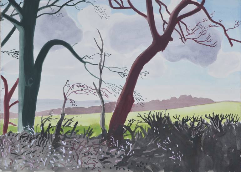 Original Figurative Landscape Painting by Mossie Quille