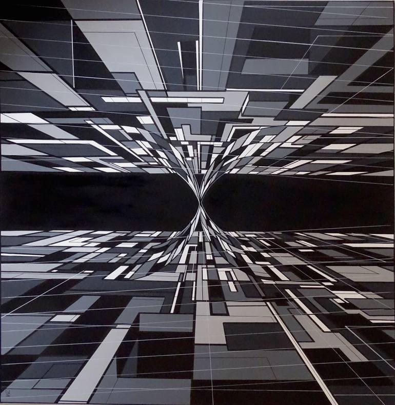 Original Geometric Painting by Marion Moulin