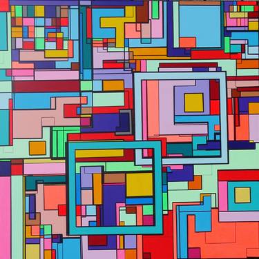 Original Modern Abstract Paintings by Marion Moulin