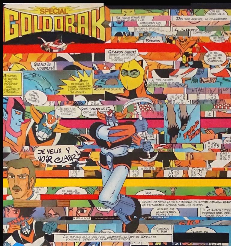 Original Comics Collage by Marion Moulin