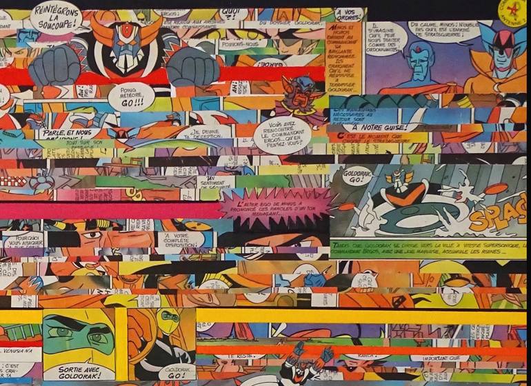 Original Comics Collage by Marion Moulin