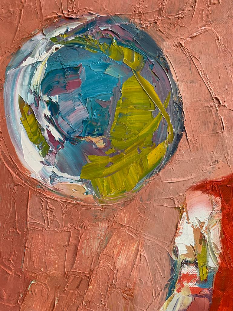 Original Abstract, Cubism, Figurative Abstract Painting by Hans Jørgen Henriksen -Dehansi