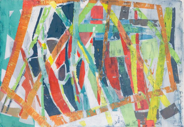 Print of Abstract Paintings by Hans Jørgen Henriksen -Dehansi