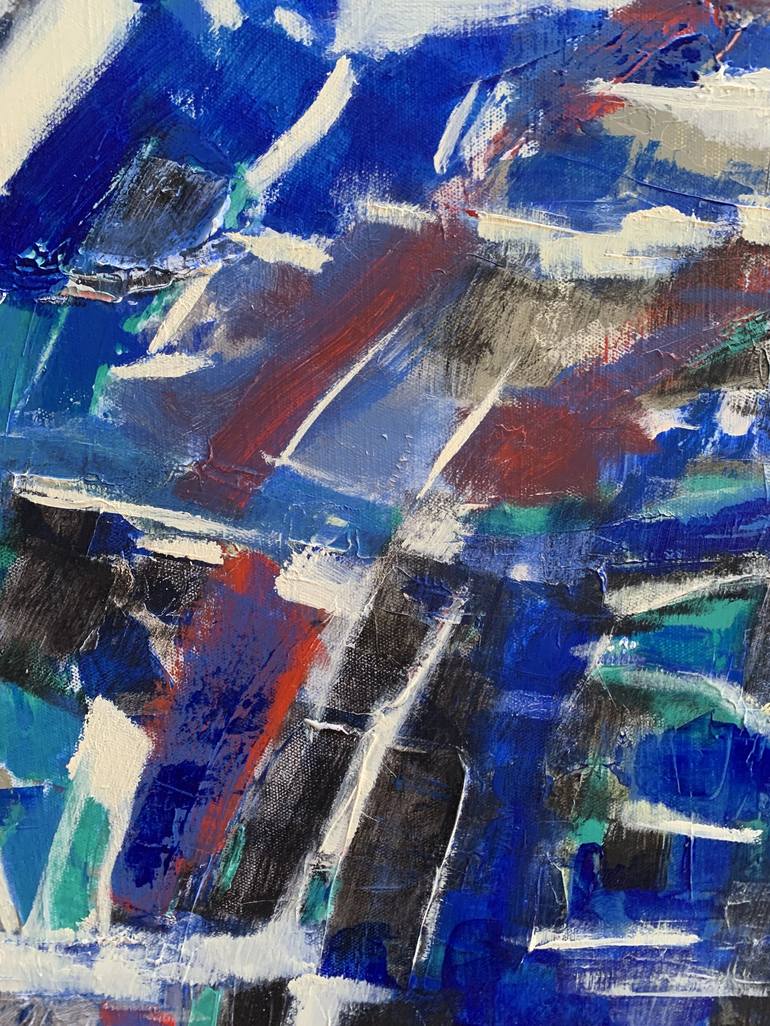 Original Abstract Painting by Hans Joergen Henriksen