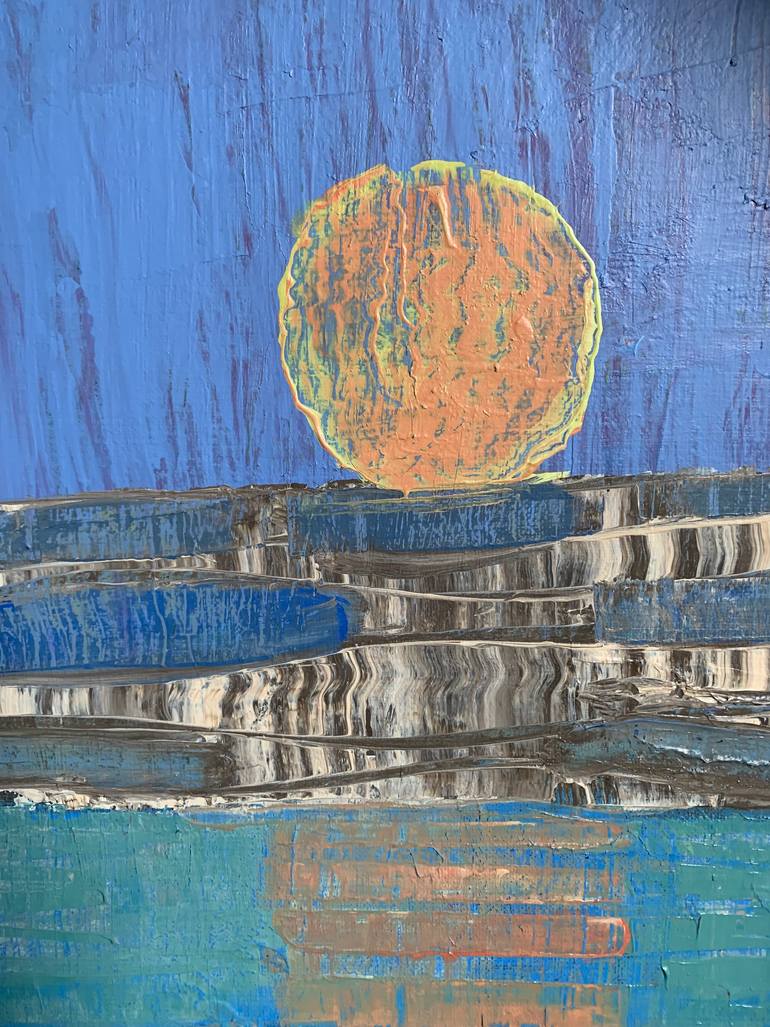 Original Abstract Painting by Hans Jørgen Henriksen -Dehansi