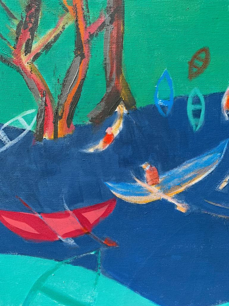 Original Figurative Abstract Painting by Hj Henriksen - Alias Gian Giorgio