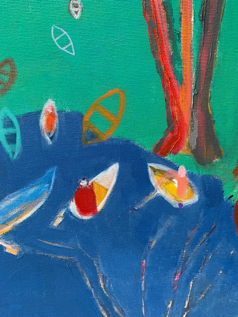 Original Figurative Abstract Painting by Hj Henriksen - Alias Gian Giorgio