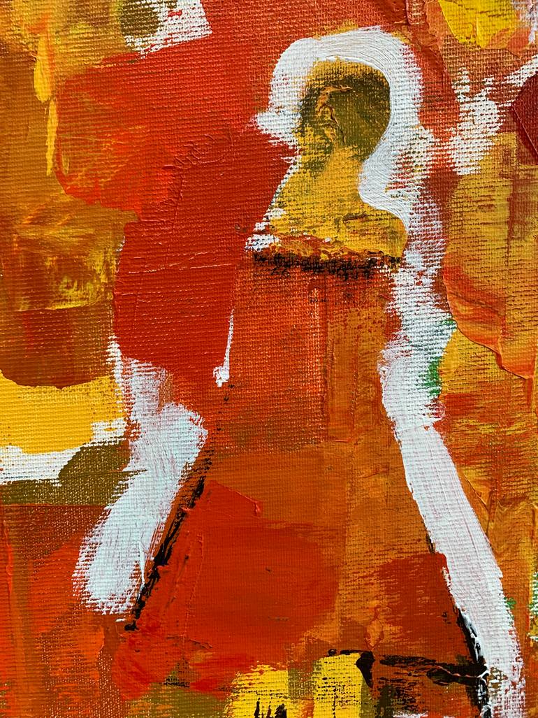 Original Abstract Painting by Hj Henriksen - Alias Gian Giorgio