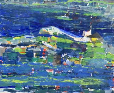 Original Expressionism Abstract Painting by Hans Jørgen Henriksen -Dehansi