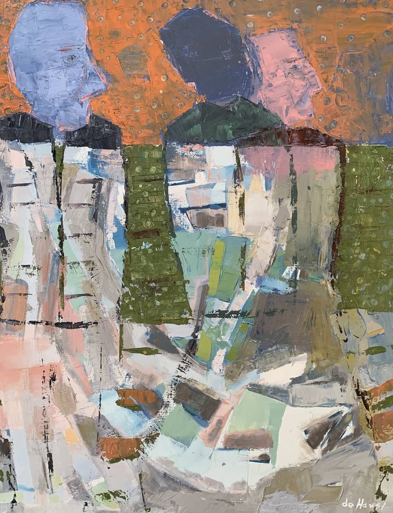 Print of Expressionism Time Paintings by Hans Jørgen Henriksen -Dehansi