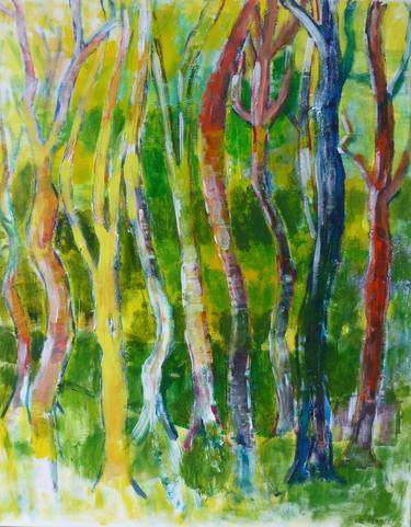 Original Expressionism Nature Paintings by Hans Joergen Henriksen