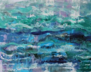 Original Expressionism Seascape Paintings by Hans Joergen Henriksen