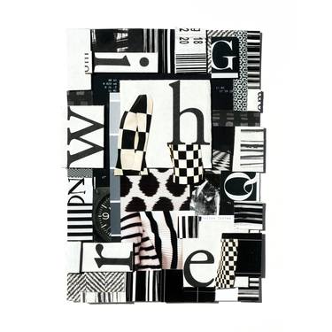 Print of Abstract Typography Collage by Shelley Davies