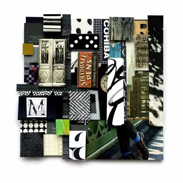 Original Modern Architecture Collage by Shelley Davies