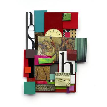 Original Abstract Collage by Shelley Davies