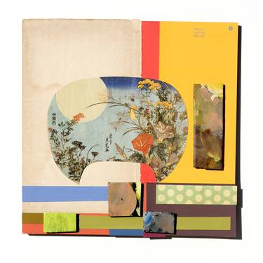 Original Abstract Floral Collage by Shelley Davies