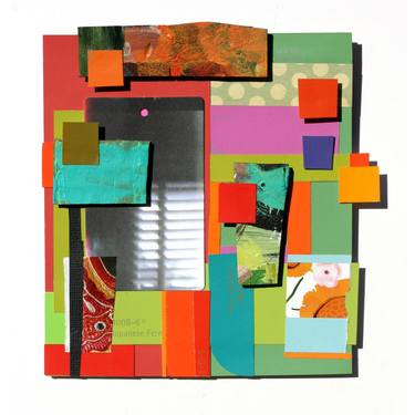 Original Fine Art Abstract Collage by Shelley Davies