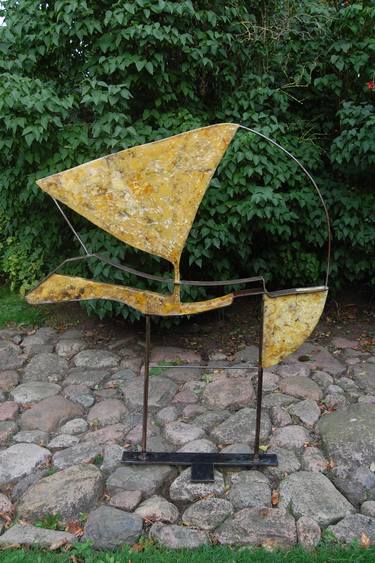 Original Boat Sculpture by Thomas Reich