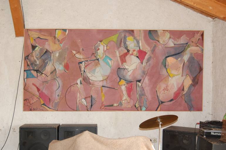 Original Abstract Expressionism Abstract Painting by Thomas Reich