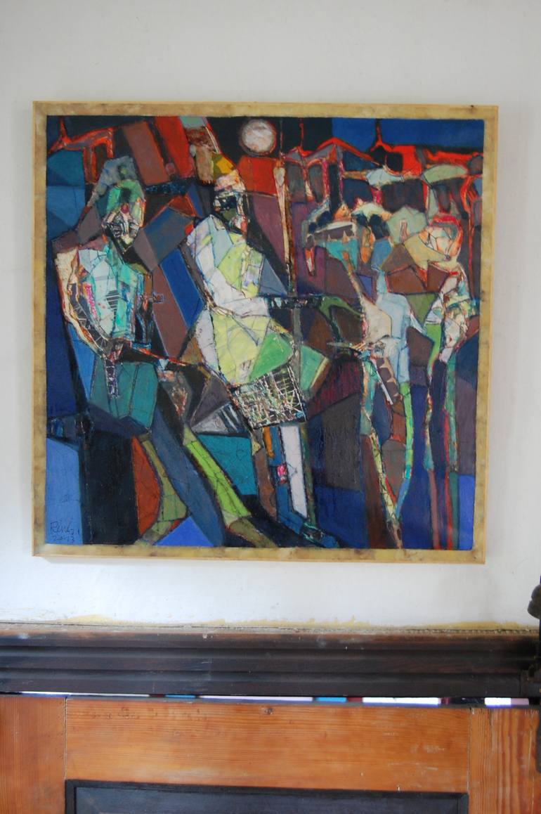 Original Abstract Animal Collage by Thomas Reich