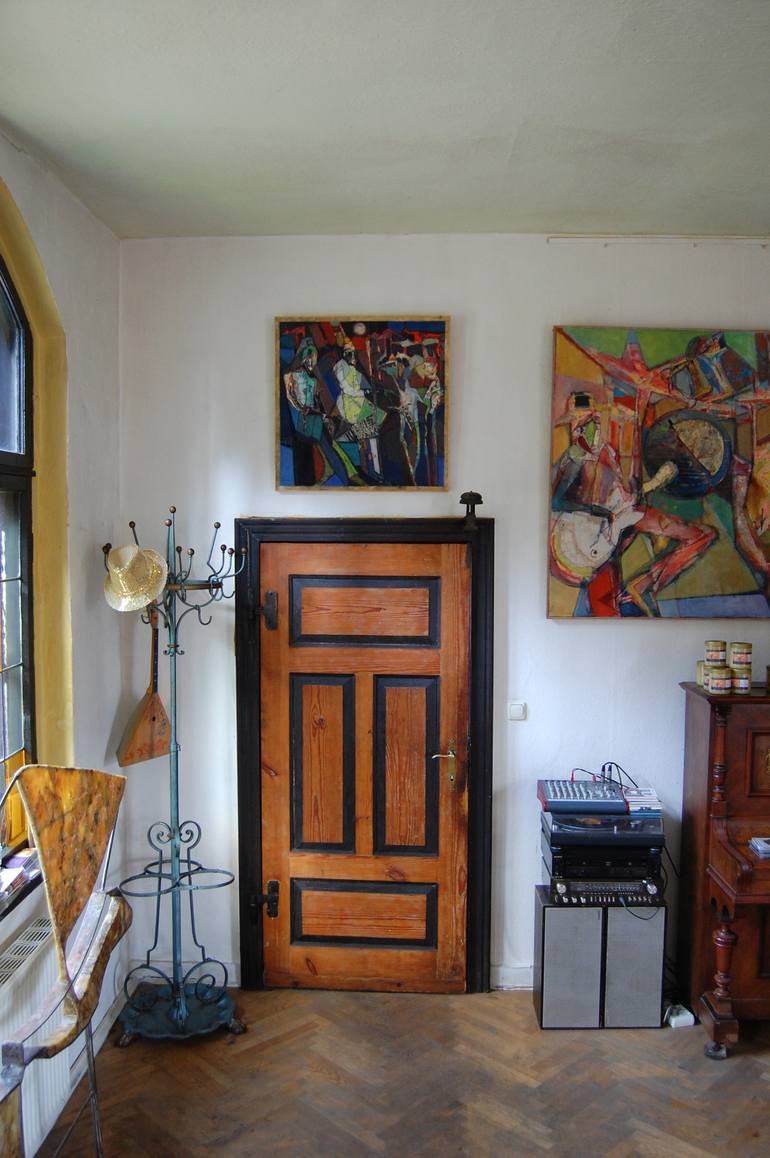 Original Abstract Animal Collage by Thomas Reich