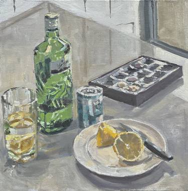 Original Impressionism Food & Drink Paintings by Louise Gillard