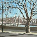 Albert Bridge winter by Louise Gillard