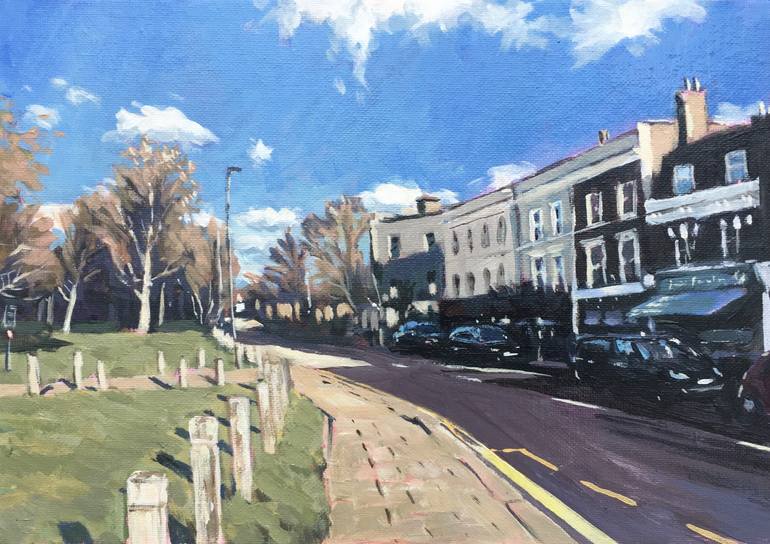 Bellevue Road, Wandsworth Common Painting by Louise Gillard Saatchi Art