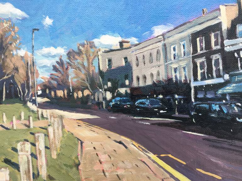 Original Impressionism Cities Painting by Louise Gillard