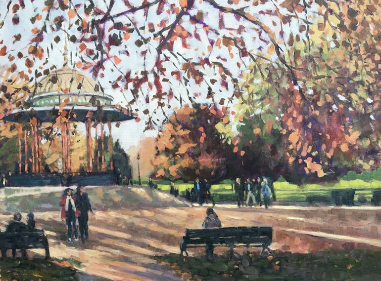 Original Impressionism Landscape Painting by Louise Gillard