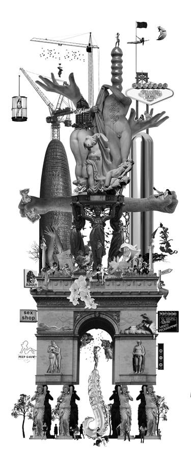 Original Figurative Culture Collage by Eric Del Castillo