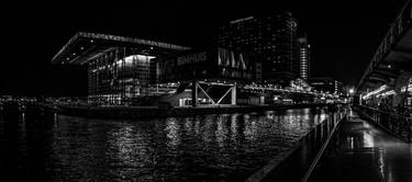 Architecture of Amsterdam - Night Black and White Panorama - Limited Edition 1 of 25 thumb